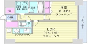 D’グラフォート札幌ステーションタワーの物件間取画像